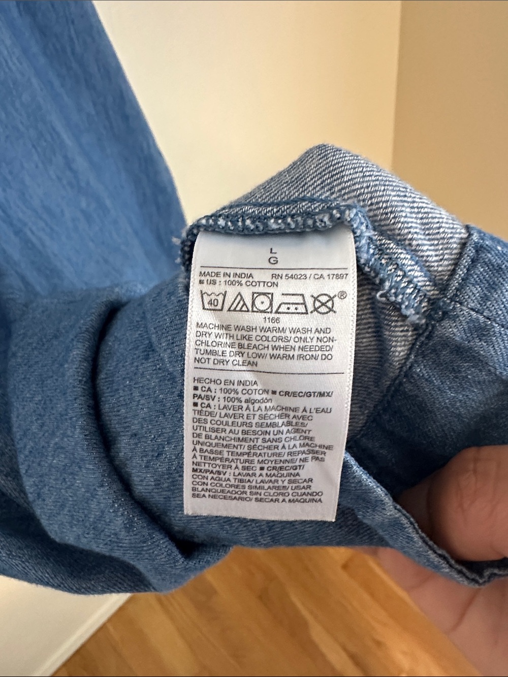 🍁Old Navy Chambray Button Down Mini Shirt Dress🍁 - Picture 7 of 7